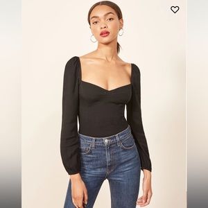 Reformation Reign Top Black